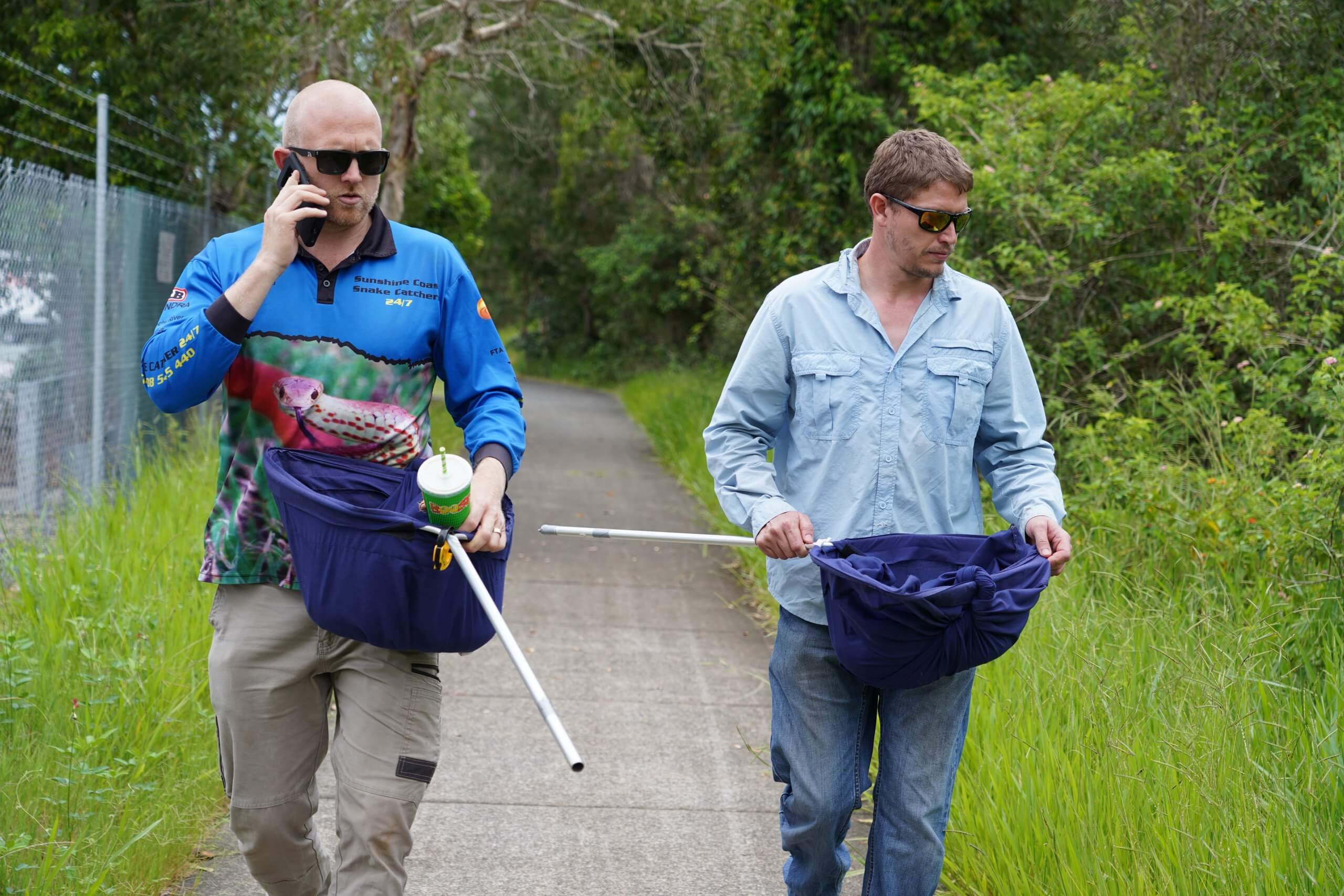 On the job releasing snakes