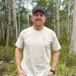 Snakes of the Sunshine Coast T-shirt (Bone)